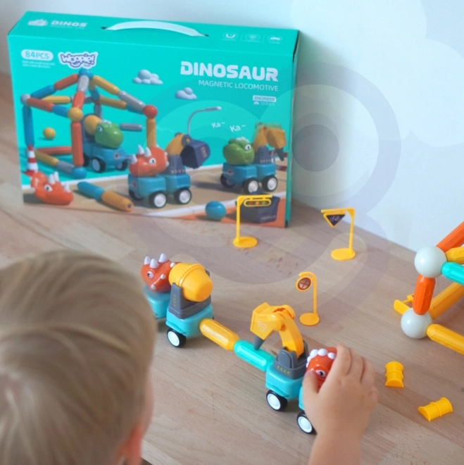 Woopie magnetické kostky dinosauři konstrukční sada