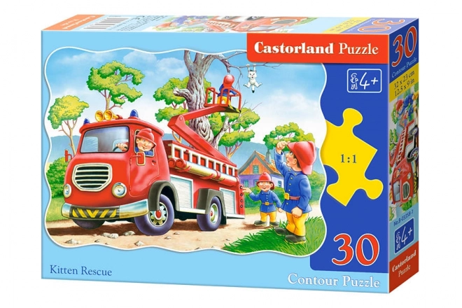 Puzzle Castorland 30 dílků – Záchrana koťátka