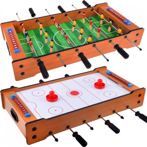 Stolní hra 2v1 – stolní fotbálek a air hokej