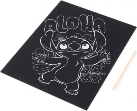 Vyškrabávací obrázky Stitch pro kreativní zábavu