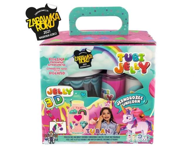 Tuban kreativní sada Tubi Jelly s akváriem Jednorožec