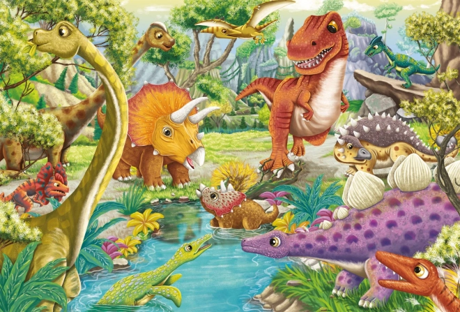 SCHMIDT Puzzle Dinosauři 3x24 dílků