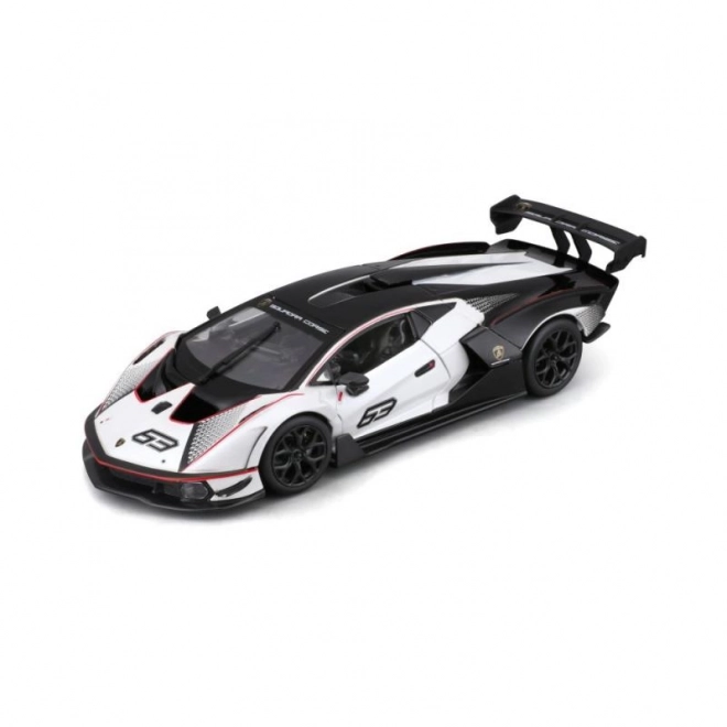 Bburago 1:24 Dirka Lamborghini Essenza SCV12 – Bílé