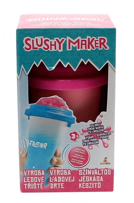 Slushy maker měnící barvu růžový