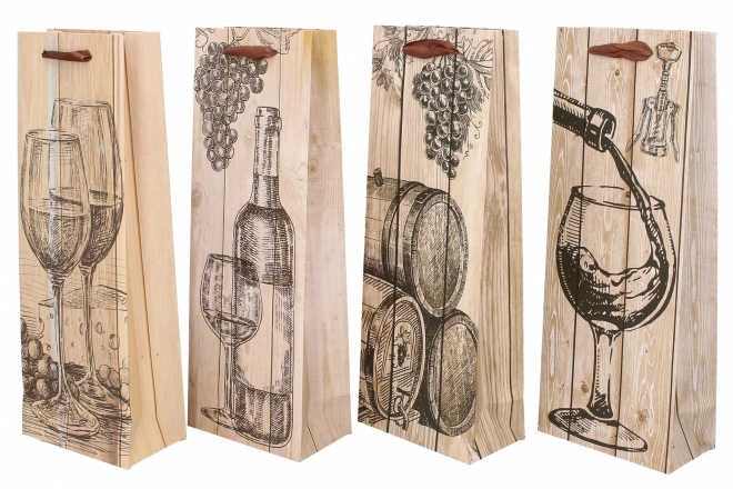 Dárková taška na láhev M 12,8x36x8,4cm Celorok