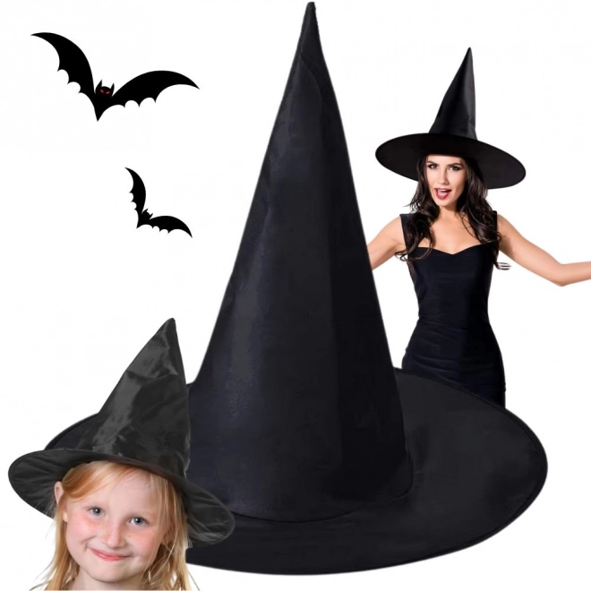 Čarodějnický klobouk černý pro Halloween