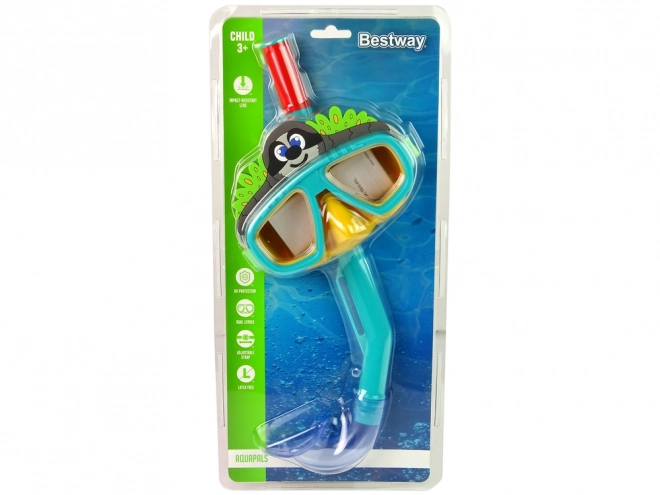 Potápěčská maska se zvířecí trubicí Bestway 24059 – Zelená