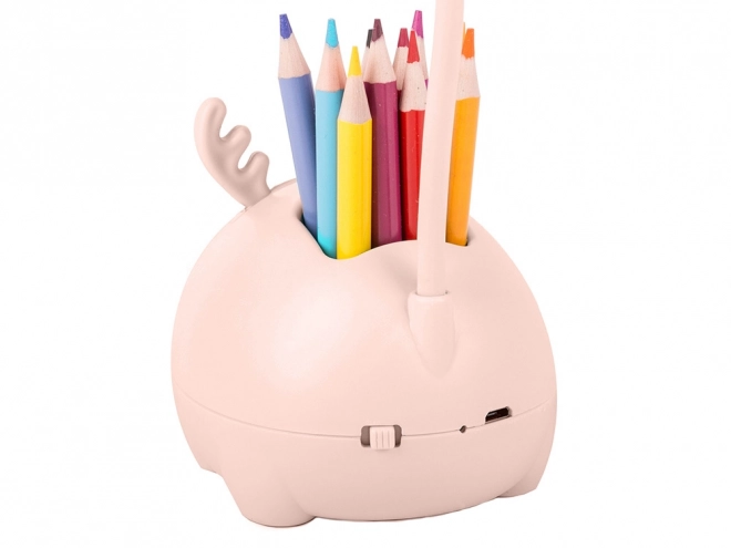 Dětská noční LED lampička s USB a organizérem
