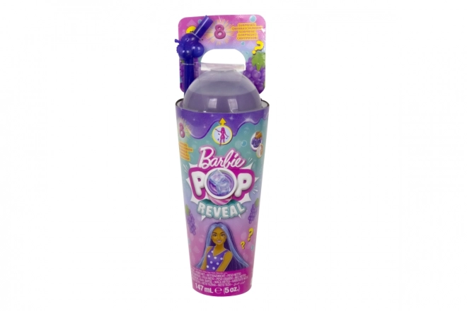 Panenka Barbie Pop Reveal fialový ovocný šok