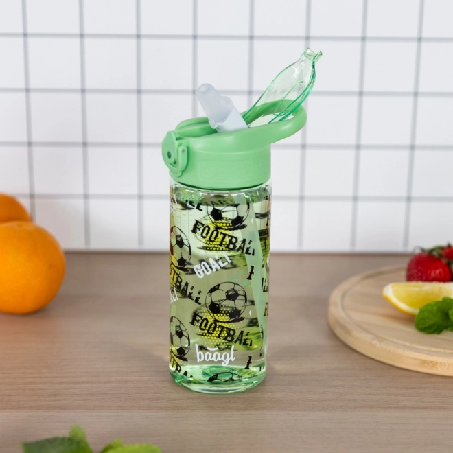 Tritanová láhev s brčkem pro pití Fotbal 500 ml
