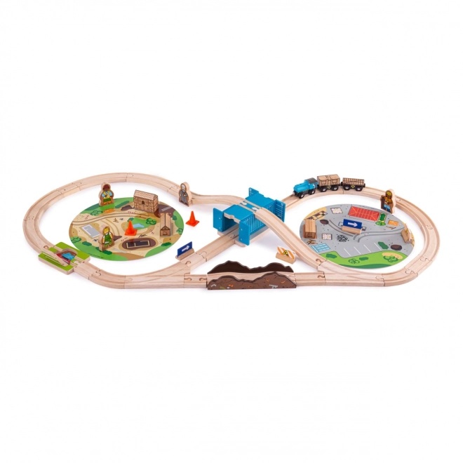 Vláčkodráha Stavba Bigjigs Rail