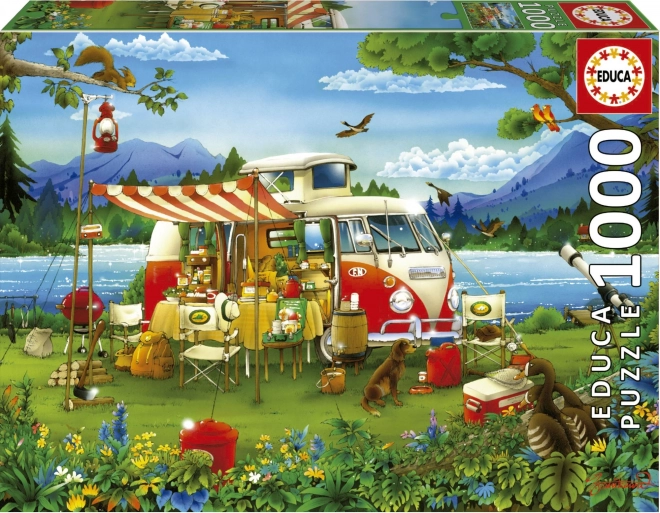 EDUCA Puzzle Kempování 1000 dílků