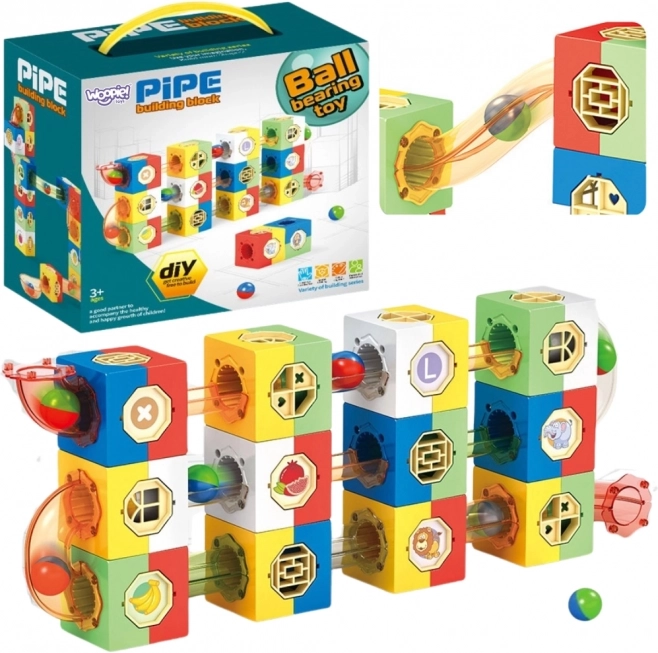 woopie 3d stavebnice kuličková dráha pro děti