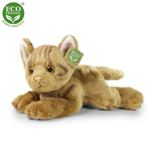 Plyšová kočka ležící 30 cm ECO-FRIENDLY
