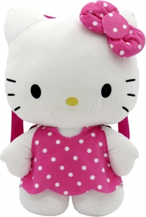 Hello Kitty růžový plyšový batůžek