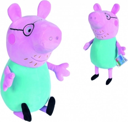Prasátko Peppa plyšová hračka Táta, 37 cm