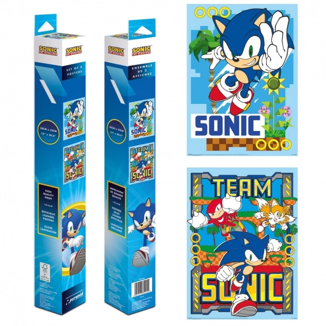 Sada mini plakátů Sonic