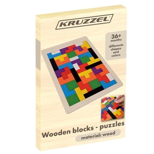 Dřevěné puzzle/ tetris Kruzzel 22667