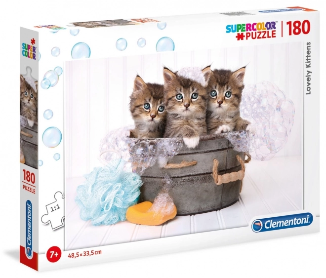 CLEMENTONI Puzzle Roztomilá koťata 180 dílků