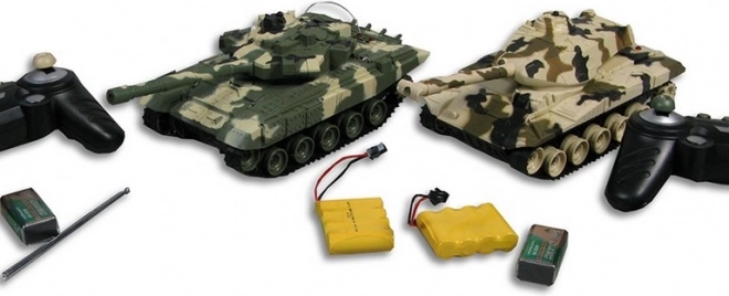 Tank na dálkové ovládání MaDe 2 ks s pojízdnými pásy