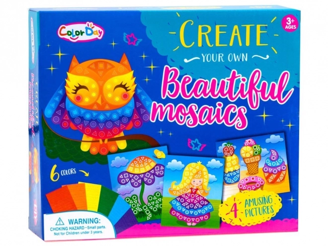 Kreativní pěnová mozaika Sova – A