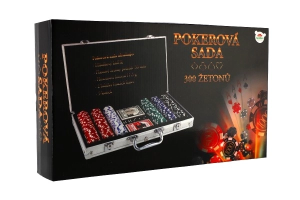 Pokerová sada v hliníkovém kufříku 300ks