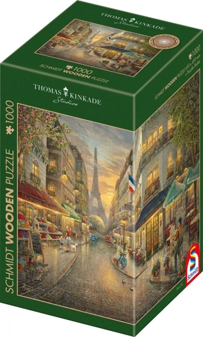 Dřevěné puzzle Pařížská kavárna 1000 dílků
