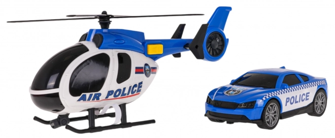 Sada vrtulník + policejní auto