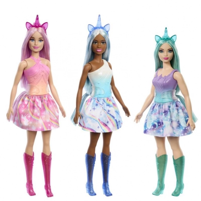 Barbie pohádková víla jednorožec – Modrý obleček