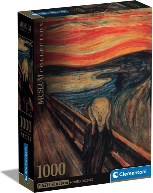 Puzzle 1000 dílků Kompaktní muzeum L'urlo Di Munch