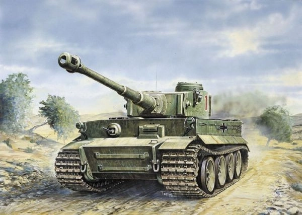 Modelová stavebnice tanku Tiger I Ausf. E/H1