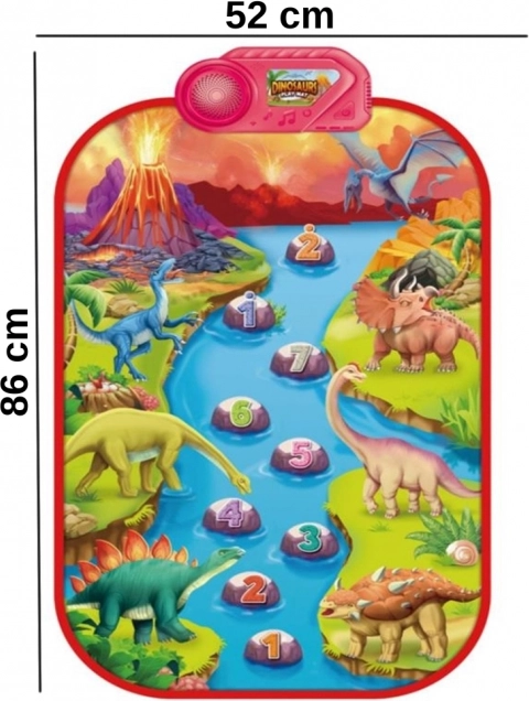 Velká interaktivní hudební podložka Dino pro děti od Woopie