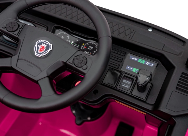 Dětský automobil Scania R-SERIE na baterie - Růžová