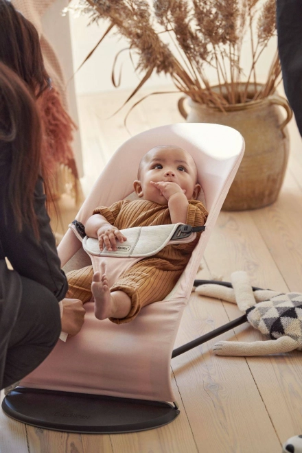 BABYBJORN - Lehátko BALANCE SOFT COTTON/JERSEY - růžová/šedá – Růžová/šedá