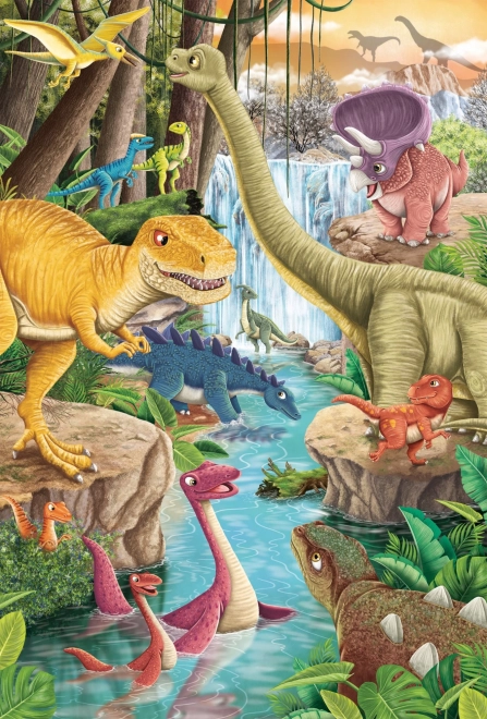 SCHMIDT Puzzle Dinosauři 3x24 dílků