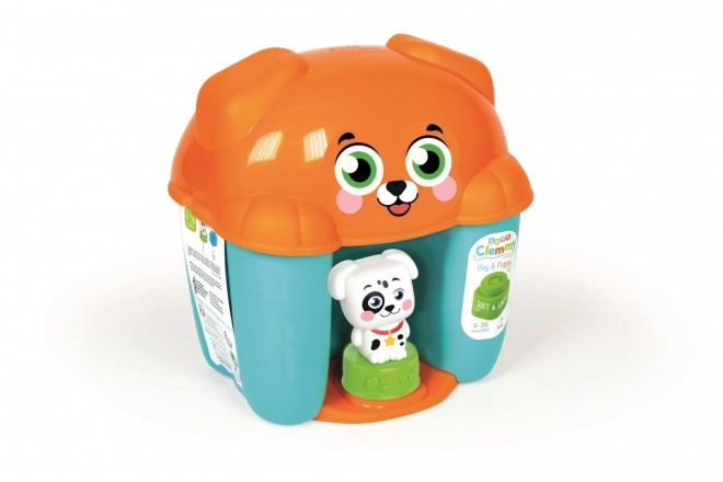 CLEMENTONI SOFT CLEMMY Box s víkem Pejsek se 6 kostkami