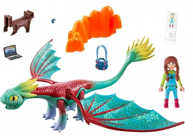 Dragons 71083 Sada figurek Feathers & Alex