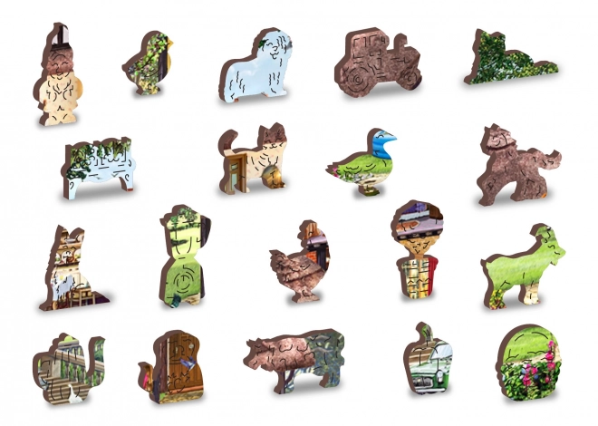 WOODEN CITY Dřevěné puzzle Dům na letní sezónu 2v1, 505 dílků EKO