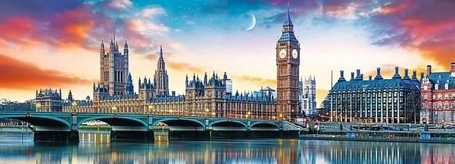Puzzle 500 dílků Panorama - Big Ben a Westminsterský palác