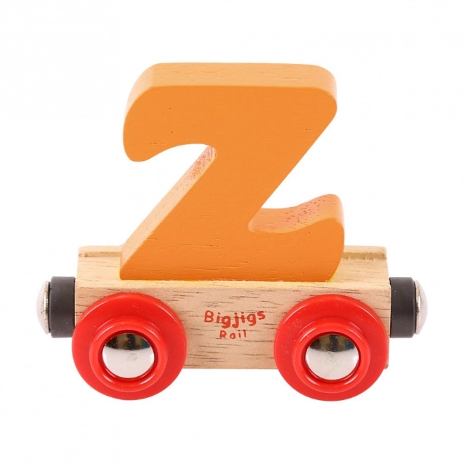 Bigjigs Rail Vagónek dřevěné vláčkodráhy - Písmeno Z