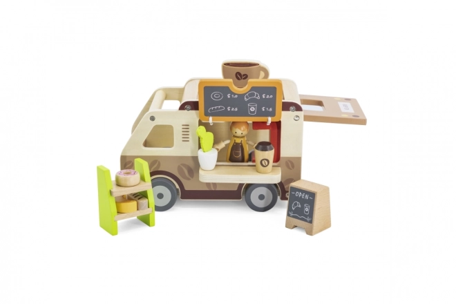 Viga dřevěný food truck kavárna cukrárna