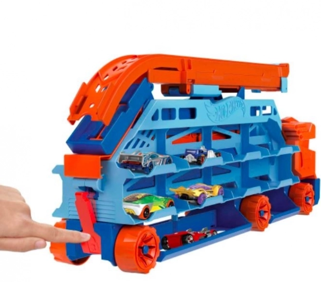 Hot Wheels Tahač s vysokou dráhou HDY92