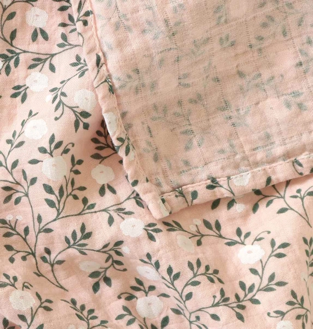 A Little Lovely Company Mušelínové plenky blossom – Dusty pink
