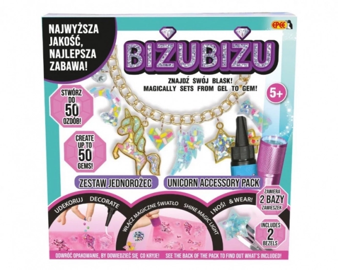 Kreativní sada šperků s motivem jednorožce