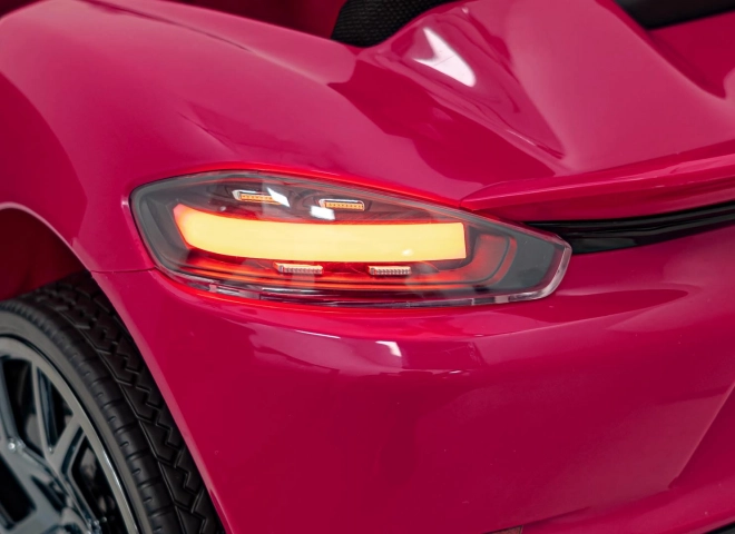 Dětský elektrický vůz Porsche 718 lakovaný – Růžový