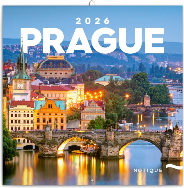 Poznámkový kalendář Praha 2026