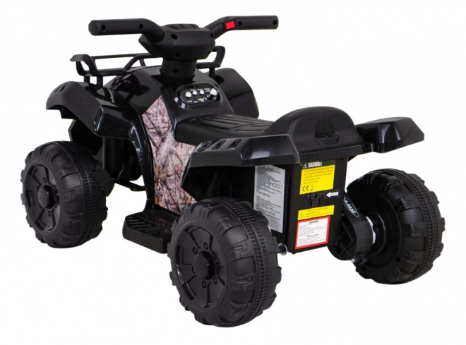 Dětská bateriová čtyřkolka Storm + 25W motor + MP3 USB + LED dioda – Černá