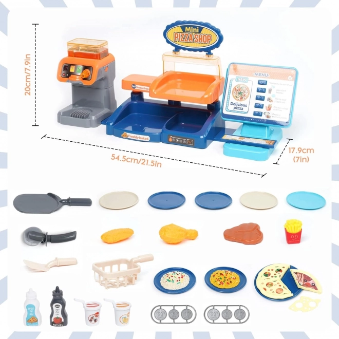 Dětská hrací sada Mini Pizza Shop