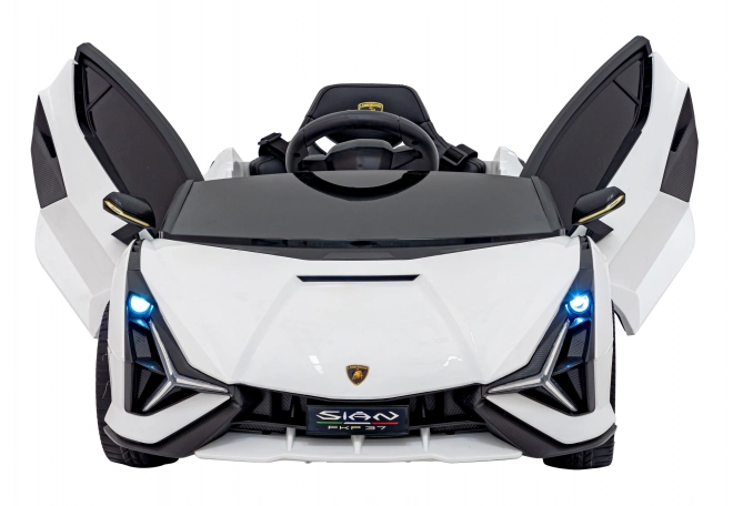 Lamborghini SIAN dětské auto na baterii s ovladačem – Bílé