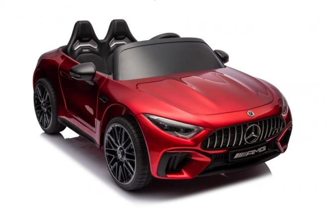 Mercedes AMG SL63 červeně lakované auto na baterie